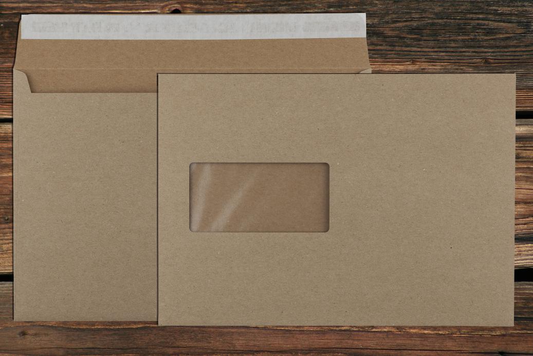 Briefhüllen mit Fenster C5 162x229 mm Haftklebend Recycling Grau 140 g/qm